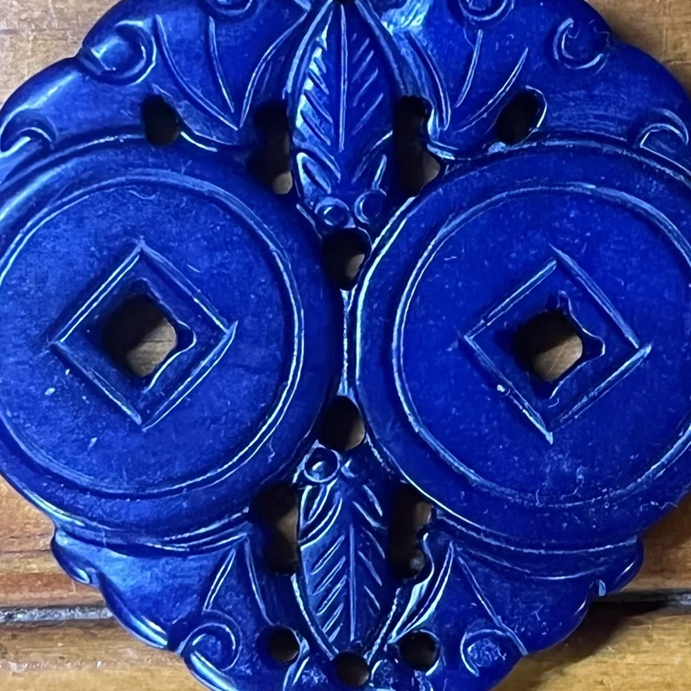 Lapis Lazuli Beaded Necklace with Pendant